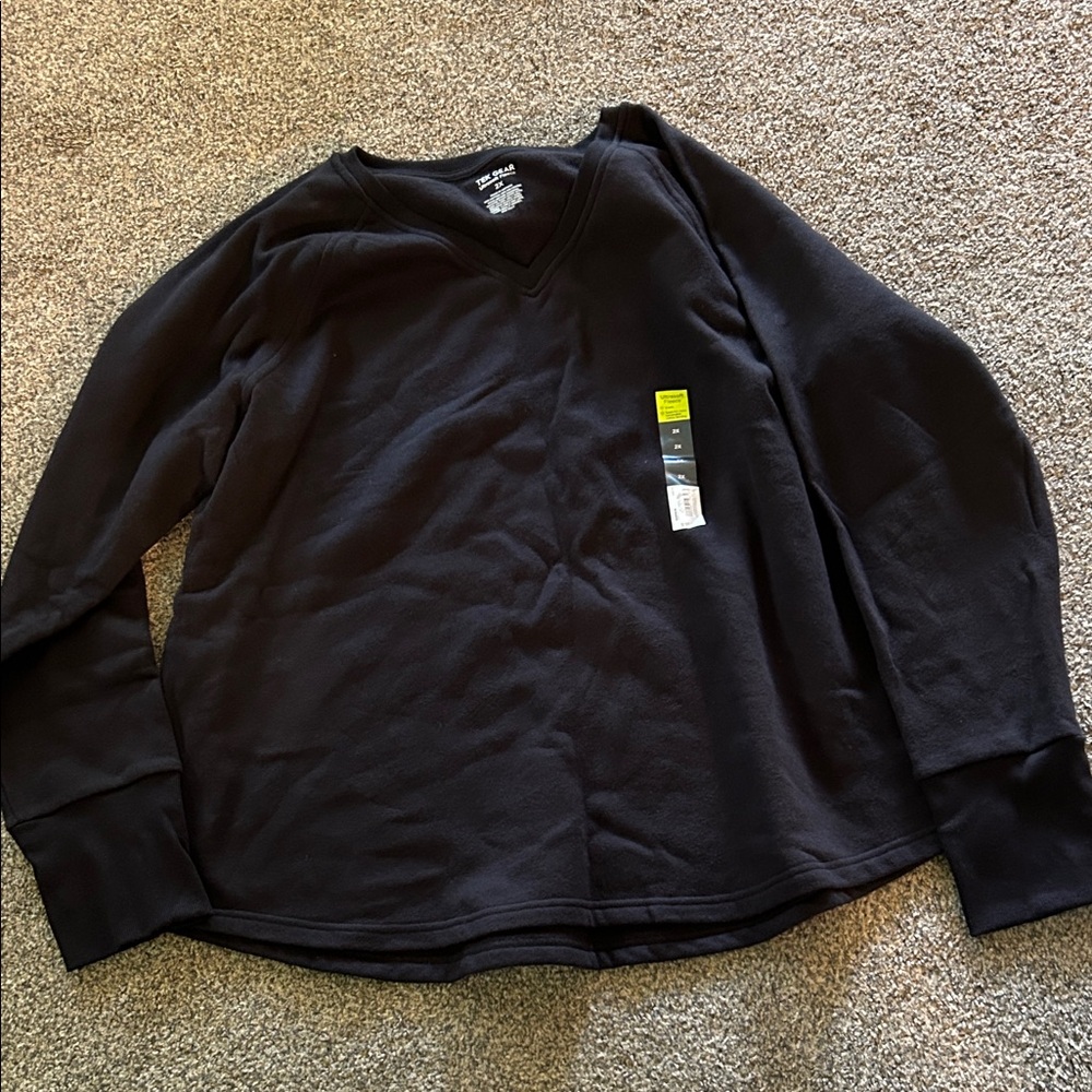 Tek Gear Black V-Neck Sweatshirt
